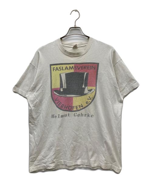 FRUIT OF THE LOOM（フルーツオブザルーム）FRUIT OF THE LOOM (フルーツオブザルーム) 80s Helmut Gehrke Tee ホワイト サイズ:XLの古着・服飾アイテム