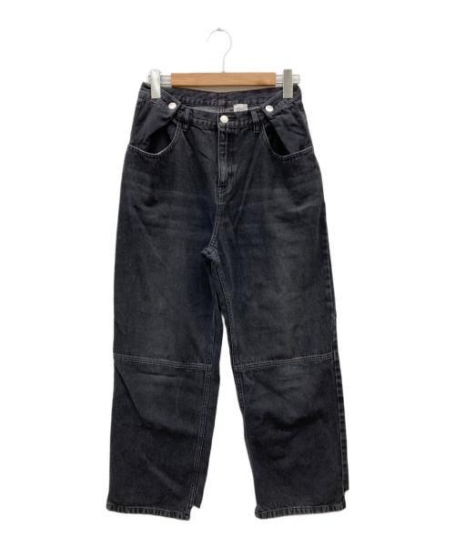 YENN（イエン）YENN (イエン) TUCK BELT DESIGN PANTS ブラック サイズ:38の古着・服飾アイテム