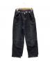 YENN（イエン）の古着「TUCK BELT DESIGN PANTS」｜ブラック