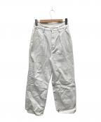 YENNイエン）の古着「HIGH RISE TUCK WIDE PANTS」｜ホワイト