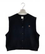）の古着「DOUBLE FACE KNIT VEST」｜ブラック
