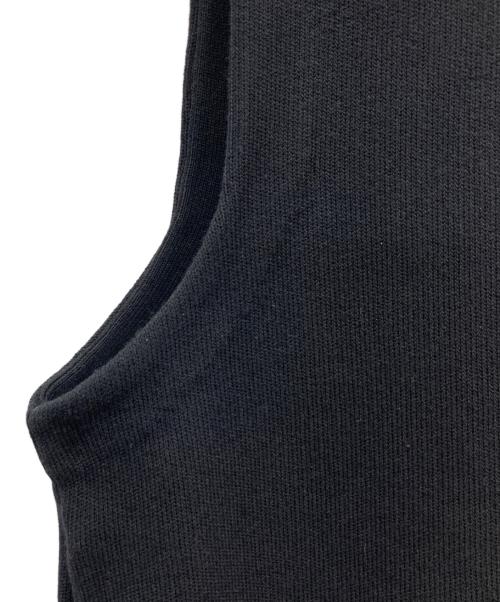 YENN（イエン）YENN (イエン) DOUBLE FACE KNIT VEST ブラック サイズ:FREEの古着・服飾アイテム