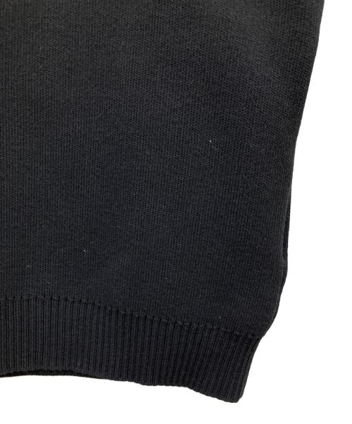 YENN（イエン）YENN (イエン) DOUBLE FACE KNIT VEST ブラック サイズ:FREEの古着・服飾アイテム