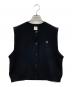 YENN（イエン）の古着「DOUBLE FACE KNIT VEST」｜ブラック
