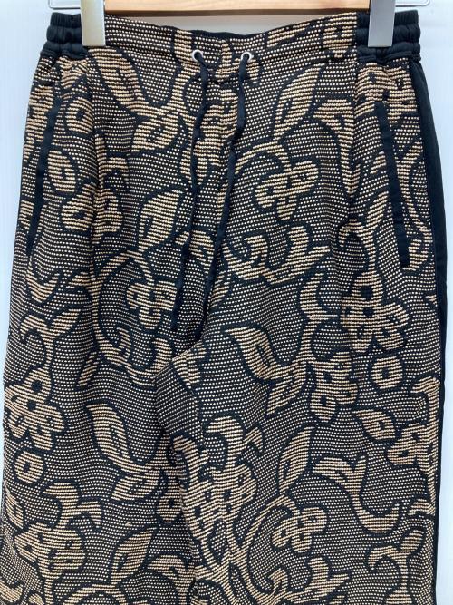 TODAYFUL（トゥデイフル）TODAYFUL (トゥデイフル) Jacquard Leaf Roughpants ブラック×ブラウン サイズ:38の古着・服飾アイテム