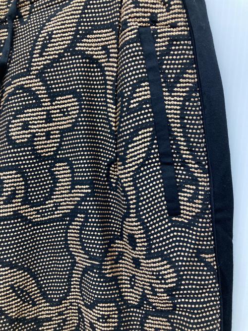 TODAYFUL（トゥデイフル）TODAYFUL (トゥデイフル) Jacquard Leaf Roughpants ブラック×ブラウン サイズ:38の古着・服飾アイテム