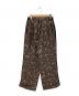 TODAYFUL（トゥデイフル）の古着「Jacquard Leaf Roughpants」｜ブラック×ブラウン