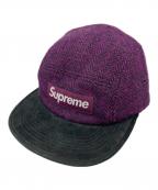 SUPREME×Harris Tweedシュプリーム×ハリスツイード）の古着「Camp Cap」｜パープル×ブラック