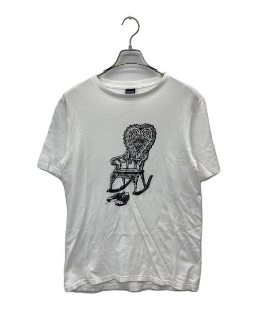 NUMBER (N)INE（ナンバーナイン）NUMBER (N)INE (ナンバーナイン) ハートチェアグラフィックTシャツ ホワイト サイズ:3の古着・服飾アイテム