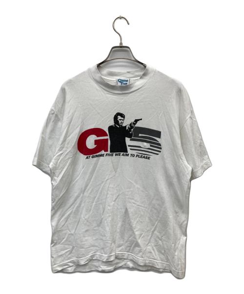 GIMME FIVE（ギミーファイブ）Gimme Five (ギミーファイブ) Hanes (ヘインズ) ムービーTシャツ ホワイト サイズ:Lの古着・服飾アイテム