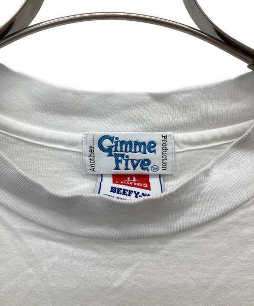 GIMME FIVE（ギミーファイブ）Gimme Five (ギミーファイブ) Hanes (ヘインズ) ムービーTシャツ ホワイト サイズ:Lの古着・服飾アイテム