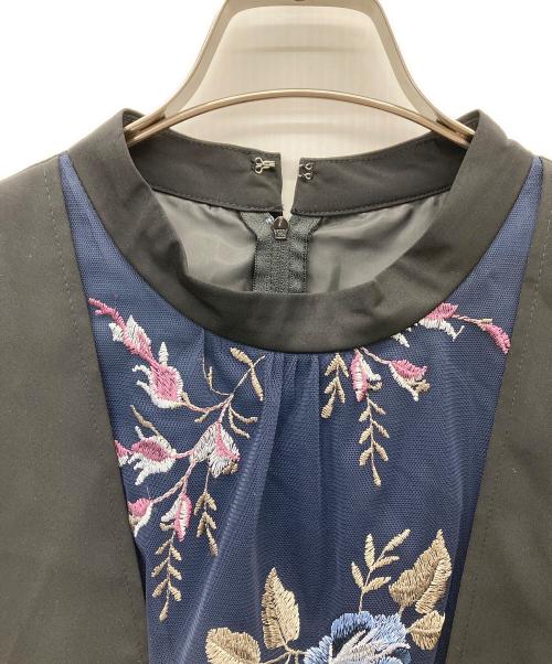 callarus（カラス）CALLARUS (カラス) 切替ワンピース ブラック サイズ:LL 未使用品の古着・服飾アイテム