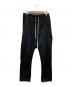 RICK OWENS（リックオウエンス）の古着「WALRUS ドローコードサルエルパンツ」｜ブラック