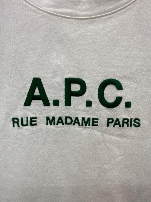A.P.C.（アーペーセー）A.P.C. (アーペーセー) RUE MADAME 刺繍ロゴシャツ ホワイト サイズ:Sの古着・服飾アイテム