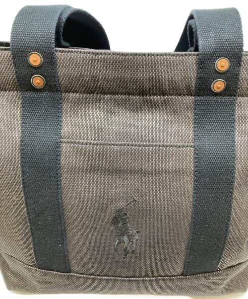 RALPH LAUREN（ラルフローレン）RALPH LAUREN (ラルフローレン) ポニー刺繍トートバッグ ブラウンの古着・服飾アイテム