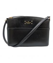 Kate Spade（ケイトスペード）の古着「レザーショルダーバッグ」｜ブラック