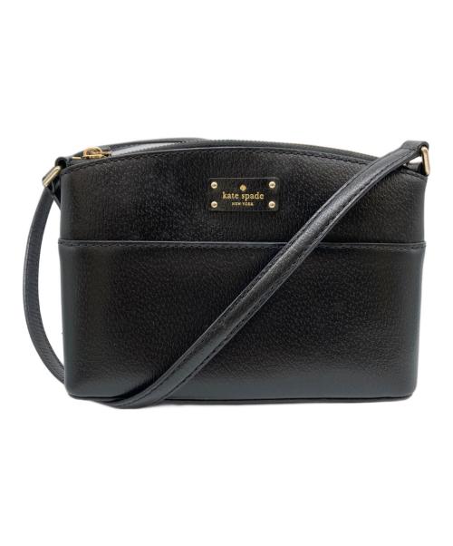 Kate Spade（ケイトスペード）Kate Spade (ケイトスペード) レザーショルダーバッグ ブラックの古着・服飾アイテム
