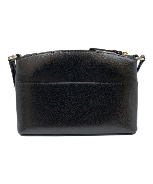 Kate Spade（ケイトスペード）Kate Spade (ケイトスペード) レザーショルダーバッグ ブラックの古着・服飾アイテム