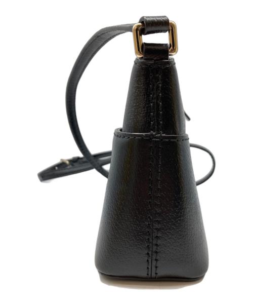 Kate Spade（ケイトスペード）Kate Spade (ケイトスペード) レザーショルダーバッグ ブラックの古着・服飾アイテム
