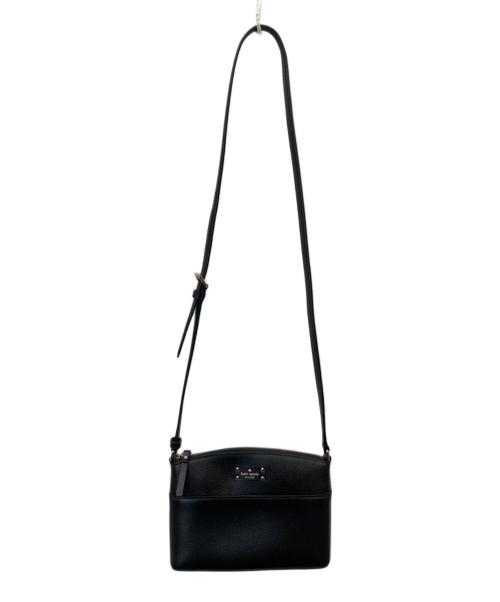 Kate Spade（ケイトスペード）Kate Spade (ケイトスペード) レザーショルダーバッグ ブラックの古着・服飾アイテム