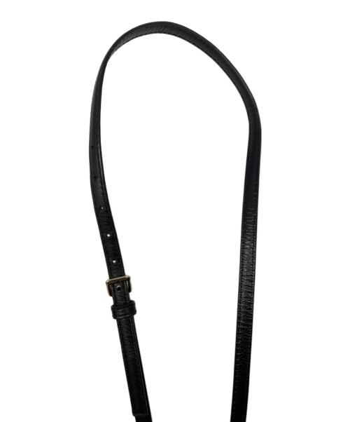 Kate Spade（ケイトスペード）Kate Spade (ケイトスペード) レザーショルダーバッグ ブラックの古着・服飾アイテム