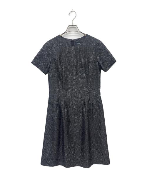 BURBERRY LONDON（バーバリーロンドン）BURBERRY LONDON (バーバリーロンドン) 半袖ワンピース ブラック サイズ:38の古着・服飾アイテム