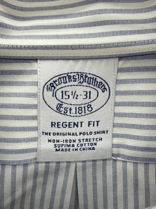 BROOKS BROTHERS（ブルックスブラザーズ）BROOKS BROTHERS (ブルックスブラザーズ) ストライプシャツ ホワイト×ブルー サイズ:15 1/2の古着・服飾アイテム