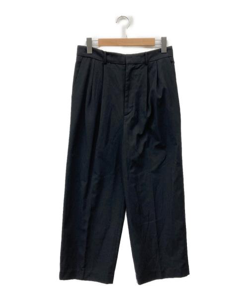 ETRE TOKYO（エトレトウキョウ）ETRE TOKYO (エトレトウキョウ) フォールドベルト タックパンツ ブラック サイズ:Sの古着・服飾アイテム