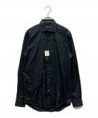 RALPH LAURENラルフローレン）の古着「レギュラーカラーストレッチシャツ」｜ブラック