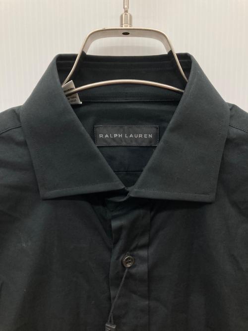 RALPH LAUREN（ラルフローレン）RALPH LAUREN (ラルフローレン) レギュラーカラーストレッチシャツ ブラック サイズ:Ｓ 未使用品の古着・服飾アイテム