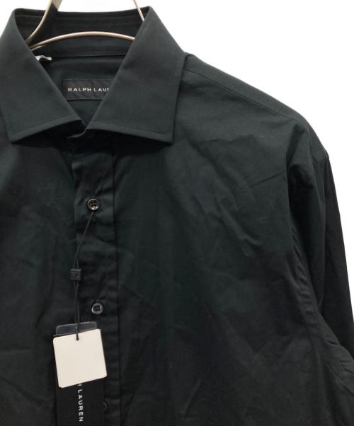 RALPH LAUREN（ラルフローレン）RALPH LAUREN (ラルフローレン) レギュラーカラーストレッチシャツ ブラック サイズ:Ｓ 未使用品の古着・服飾アイテム