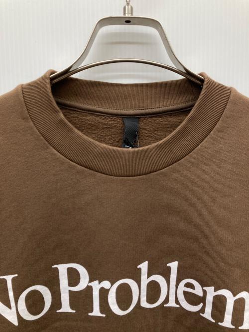 ARIES（アリーズ）ARIES (アリーズ) No Problemo SWEATSHIRT ブラウン サイズ:Ｓ 未使用品の古着・服飾アイテム