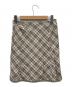 BURBERRY BLUE LABEL (バーバリー ブルー レーベル) ノバチェックタックミニスカート ベージュ サイズ:36：5000円