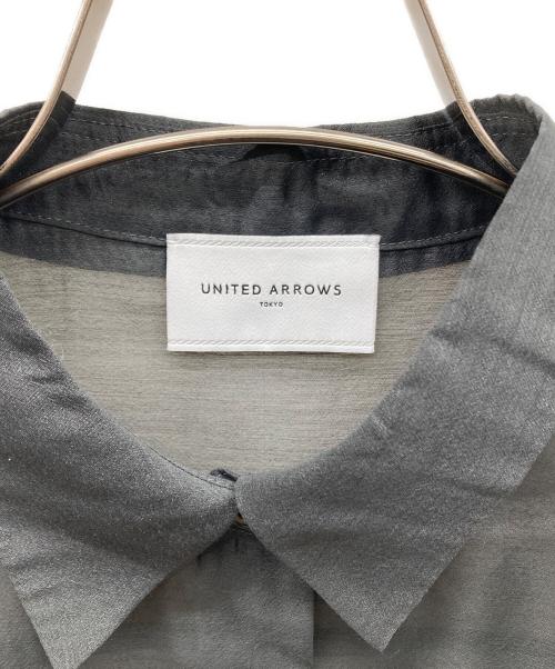 UNITED ARROWS TOKYO（ユナイテッドアローズトウキョウ）UNITED ARROWS TOKYO (ユナイテッドアローズトウキョウ) シアーシャツ グレー サイズ:-の古着・服飾アイテム