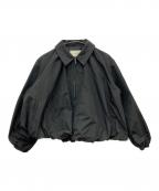 UNITED ARROWS TOKYOユナイテッドアローズトウキョウ）の古着「タフタ ボリュームギャザーブルゾン」｜ブラック