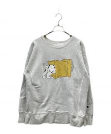Champion REVERSE WEAVE×DISNEY（チャンピオン リバース ウィーブ×ディズニ―）の古着「クルーネックスウェット」｜グレー
