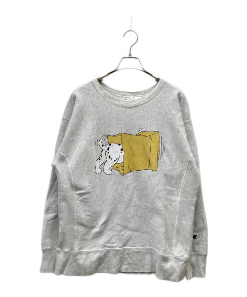 Champion REVERSE WEAVE（チャンピオン リバース ウィーブ）Champion REVERSE WEAVE (チャンピオン リバース ウィーブ) DISNEY (ディズニ―) クルーネックスウェット グレー サイズ:XLの古着・服飾アイテム