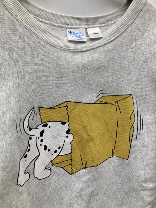 Champion REVERSE WEAVE（チャンピオン リバース ウィーブ）Champion REVERSE WEAVE (チャンピオン リバース ウィーブ) DISNEY (ディズニ―) クルーネックスウェット グレー サイズ:XLの古着・服飾アイテム