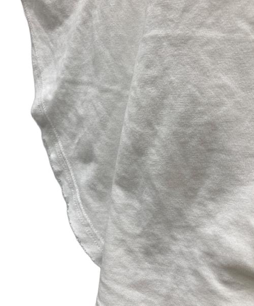 COMME des GARCONS（コムデギャルソン）COMME des GARCONS (コムデギャルソン) ノースリーブフリルカットソー ホワイト サイズ:Sの古着・服飾アイテム