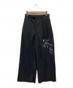 FRAMeWORK×LEVI PATAフレームワーク×）の古着「タックワイドパンツ」｜ブラック