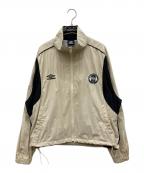UMBRO×FREAK'S STOREアンブロ×フリークスストア）の古着「別注 New Nylon Jacket」｜ベージュ×ブラック