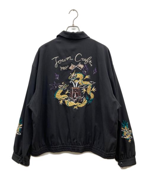 TOWN CRAFT（タウンクラフト）TOWN CRAFT (タウンクラフト) MACHIMINGEI SOUVENIR JACKE ブラック サイズ:Lの古着・服飾アイテム