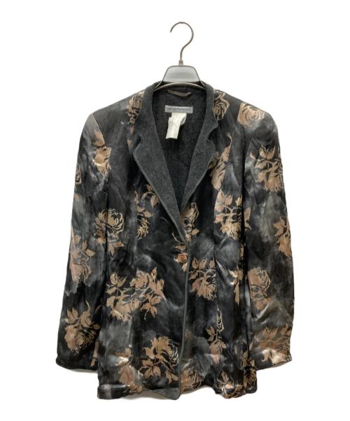 EMPORIO ARMANI（エンポリオ アルマーニ）EMPORIO ARMANI (エンポリオ アルマーニ) 総柄ジャケット グレー サイズ:38の古着・服飾アイテム