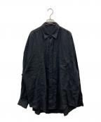 Kotiコティ）の古着「リネンシャツ」｜ブラック