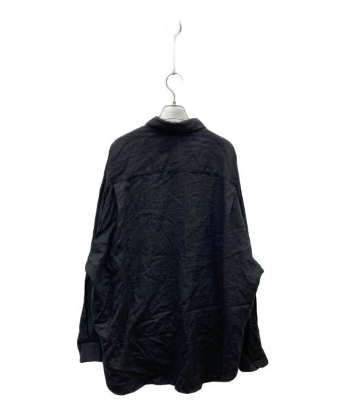 Koti（コティ）KOTI (コティ) リネンシャツ ブラック サイズ:Lの古着・服飾アイテム