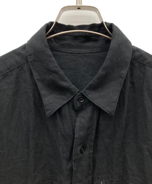 Koti（コティ）KOTI (コティ) リネンシャツ ブラック サイズ:Lの古着・服飾アイテム