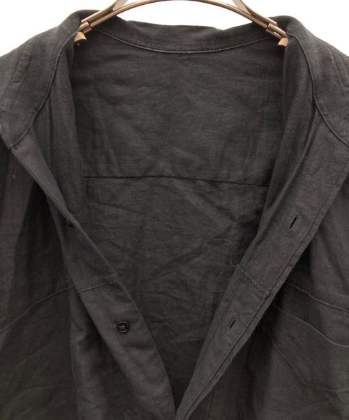 Koti（コティ）KOTI (コティ) リネンシャツ ブラック サイズ:Lの古着・服飾アイテム