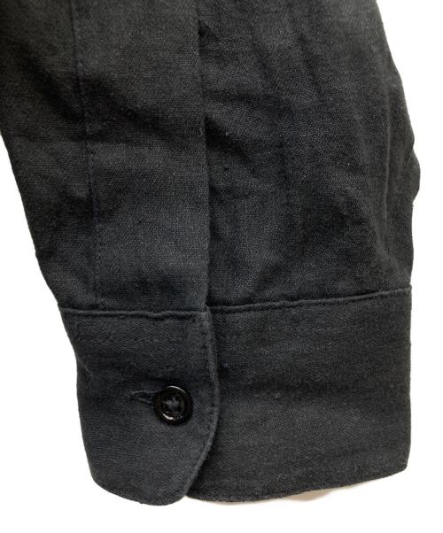 Koti（コティ）KOTI (コティ) リネンシャツ ブラック サイズ:Lの古着・服飾アイテム