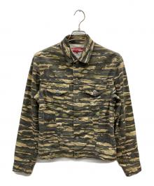 LEVI'S×COMME des GARCONS JUNYA WATANABE MAN（リーバイス×コム デ ギャルソン ジュンヤ ワタナベ マン）の古着「タイガーカモ 3rd ジャケット」｜オリーブ×ベージュ
