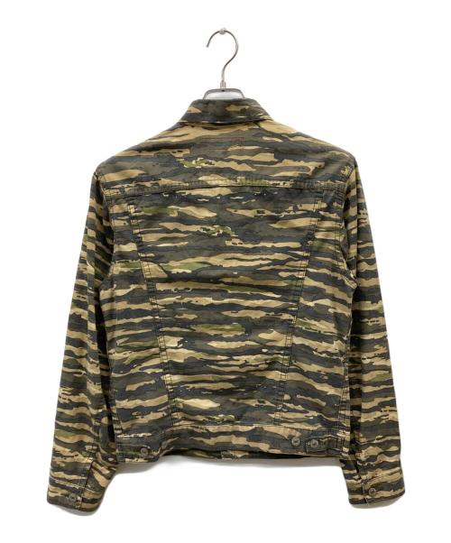 LEVI'S（リーバイス）LEVI'S (リーバイス) COMME des GARCONS JUNYA WATANABE MAN (コムデギャルソンジュンヤワタナベマン) タイガーカモ 3rd ジャケット オリーブ×ベージュ サイズ:Mの古着・服飾アイテム
